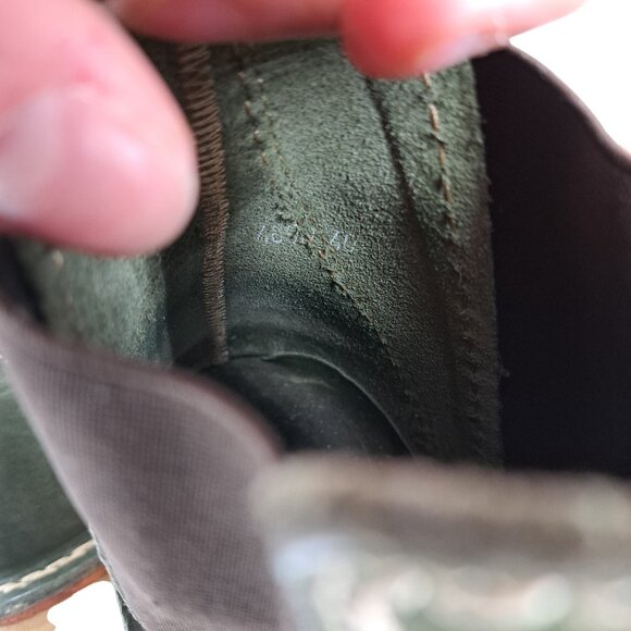 Duckfeet Roskilde Green Pull On Leather Chelsea Boots Size 40 US 9-9.5 Outdoor - Picture 7 of 14